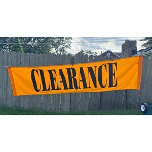 Garage Sale?  96 x 24" Canvas Sign New